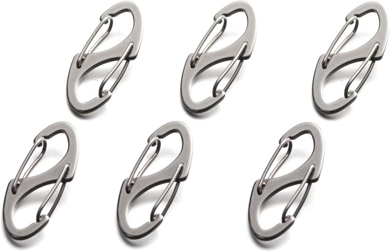 Mizeer Stainless Steel Zipper Clip Theft Deterrent - Anti Theft Clips Keep Zipper Closed - Locks for Backpacks (6 Pcs, Silver) - Image 1